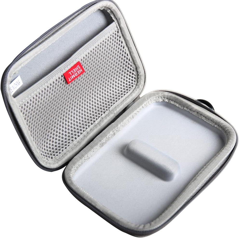 Hermitshell Hard Travel Case for Samsung T7 Shield 2TB / 1TB / 4TB, Portable SSD, USB 3.2 Gen2 External Solid State Drive (Grey, Case for 2 Hard Drives)