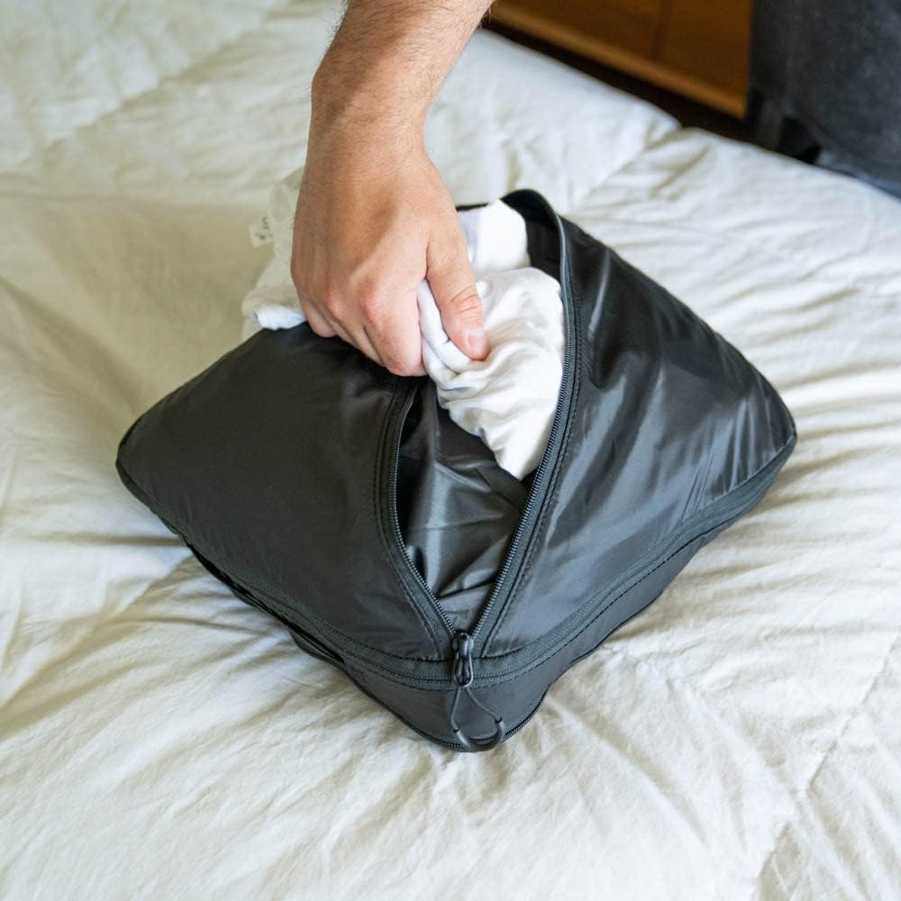 WANDRD Packing Cubes - Large Packing Cubes for Travel - Suitcase and Luggage Organization and Travel Essentials (Black)