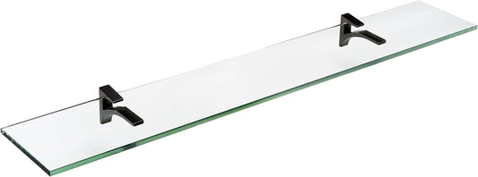 Spancraft Glass C-12x48-Black Cardinal Glass Shelf, 12" x 48", Black
