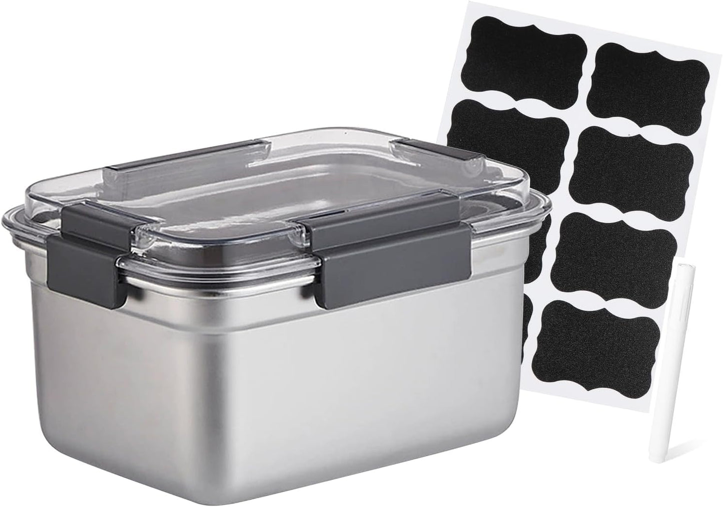 Cheese Container for Refrigerator,Cheese Stainless Steel Container with Lids,Deli Meat Saver, Non Toxic Airtight Storage Container for Stackable Sliced Grated,Shredded,Cheddar Cheeses Holder