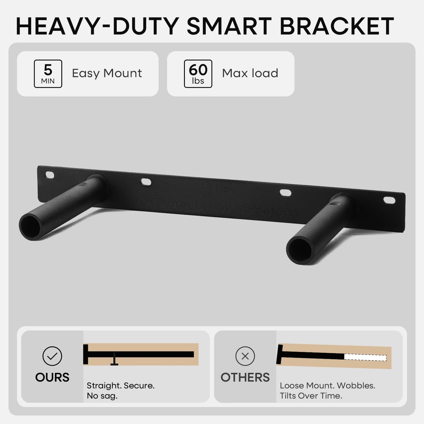 Homeforia 12 inch Natural Floating Shelf, High End Solid Real Wood 12inch Small Floating Shelves for Wall Mounted, Natural Wooden Floating Shelves, Heavy Duty Bracket, 12 X 6.5 X 1.75 in, Set of 4