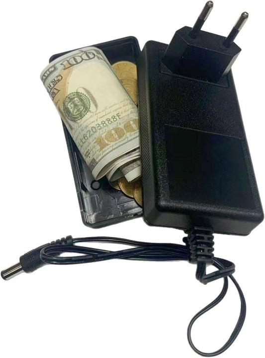 Hidden Money Safe Box, Realistic Fake Charger Safe Compartment, Hiding Storage Fake Plug Store For Keys, Stashback, Private Money