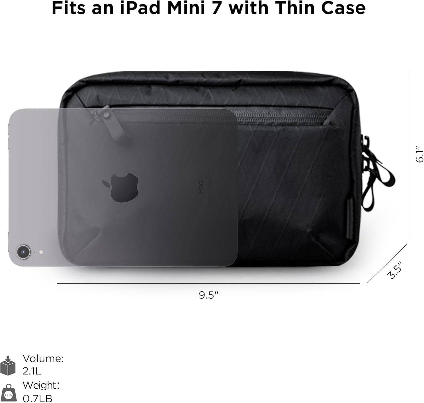 ALPAKA Elements Tech Case and Zip Pouch Pro - Travel Organizer Pouch for Electronics, Cables, EDC with Weatherproof Fabrics - Minimalism Zipper Wallet - RFID Blocking ID Card Holder
