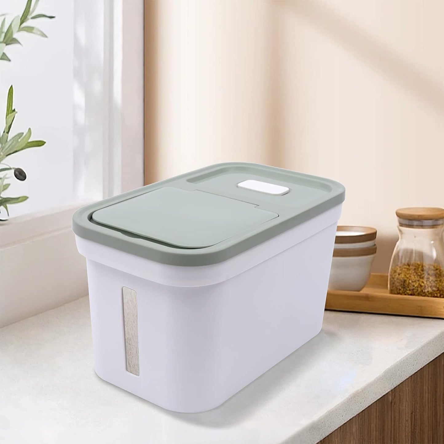 Large Storage Container 22lbs Rice Dispenser Large Rice Cereal Storage Flour Container, Rice Dispenser, Airtight Container For Food