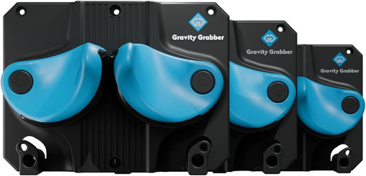 Gravity Grabber - Ultimate Ski & Snowboard Wall Rack | Secure, Non-Slip Storage | Fits Any Ski/Board | Garage Organization | Ski Storage Rack | Snowboard Storage Rack | Winter Gear Organizer | 3 Pck