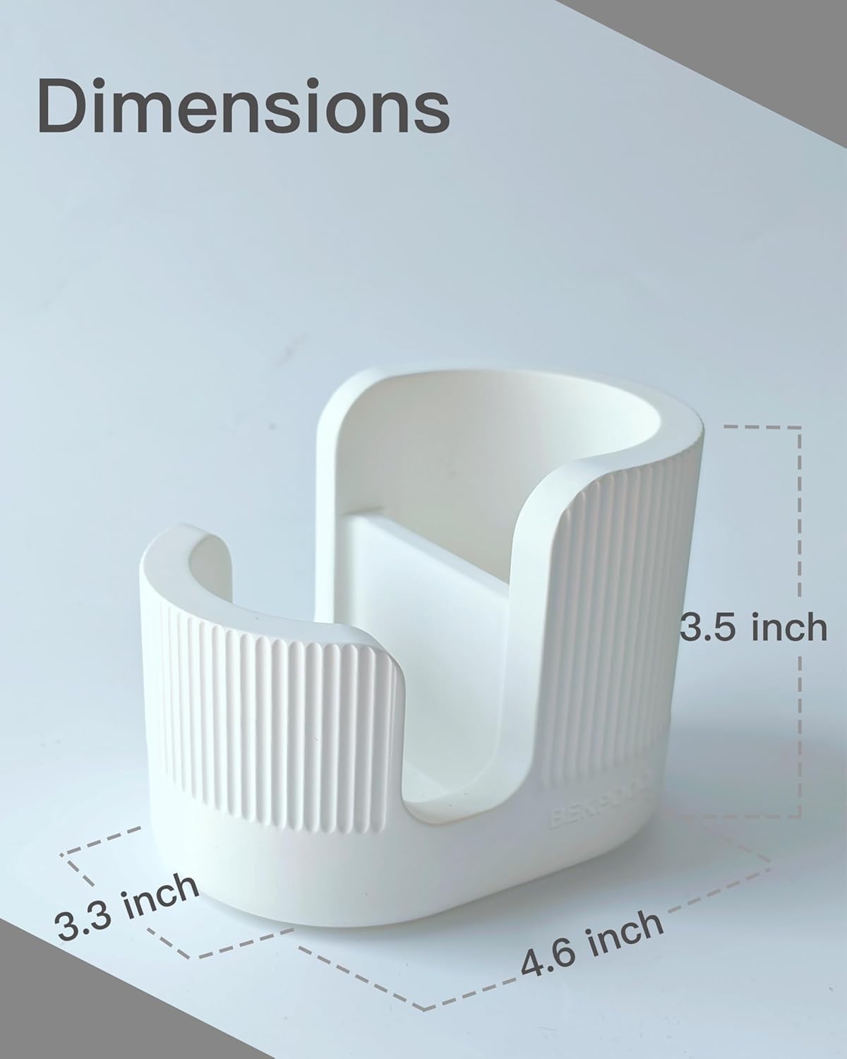2-in-1 Diatomite Sponge Holder for Kitchen Sink, Quick-Drying Dish Sponge and Brush Holder, Dish Wand Holder, Diatomite Stone Sink Tray, Ultra Absorbent Sinks Caddy Organizer,White