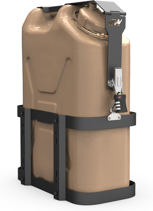ELITEWILL 5 Gallon Water Containers Mount Holder, Lockable 20L Water Storage Bracket, Fit for Scepter Water Container & Gas Can Holder for Camping, RV, Off-Road and Overlanding