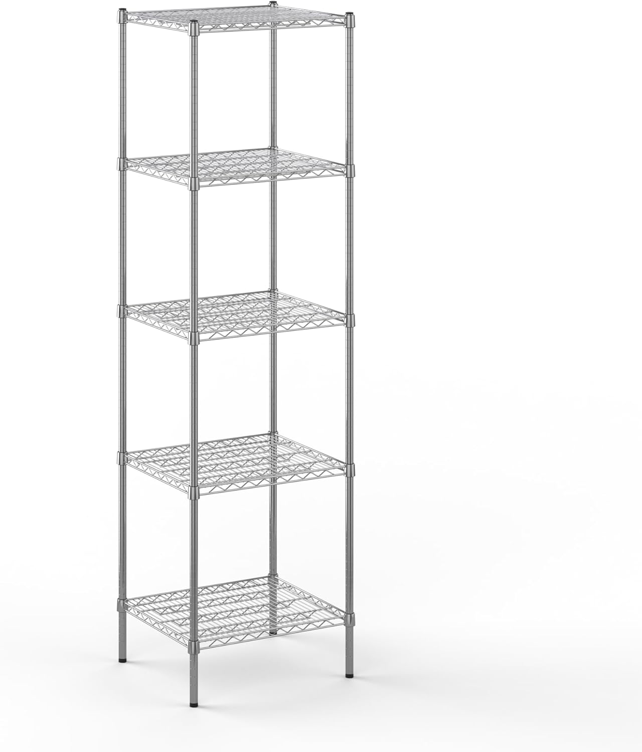 21" Deep x 24" Wide x 86" Height Wire Shelving Kit | 5-Tier | NSF Commercial Storage Rack Unit