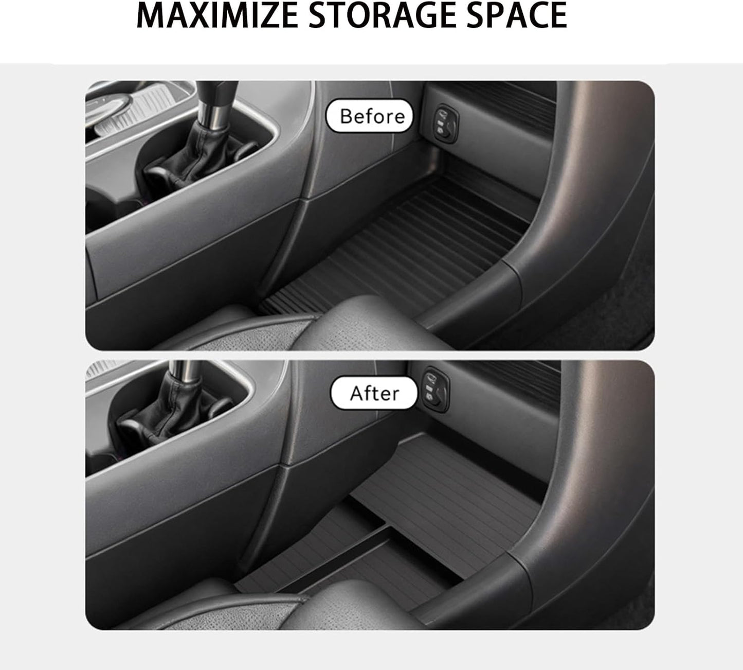 Low Center Console Organizer Compatible with 2026 Hyundai Palisade Calligraphy/Limited/XRT Pro/SEL Accessories Armrest Console Organizer Armrest 2026 Palisade Lower Storage Tray (Fit for 7-Seat)