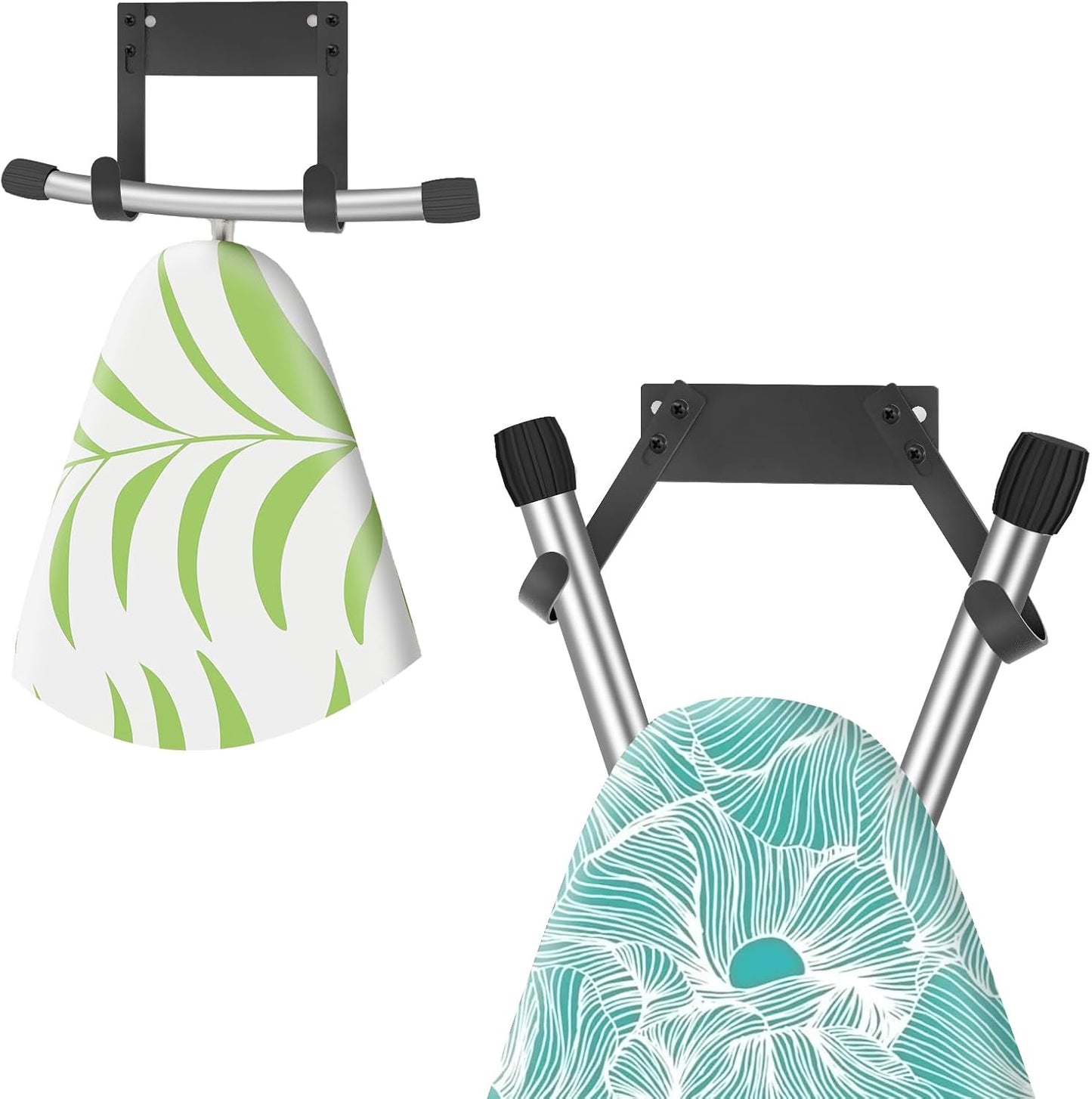 JUYSON Ironing Board Holder Wall Mount for T&Y Leg Ironing Board Hanger, Small Wall Mounted Ironing Board, Iron Holder Wall Mounted for Laundry Room
