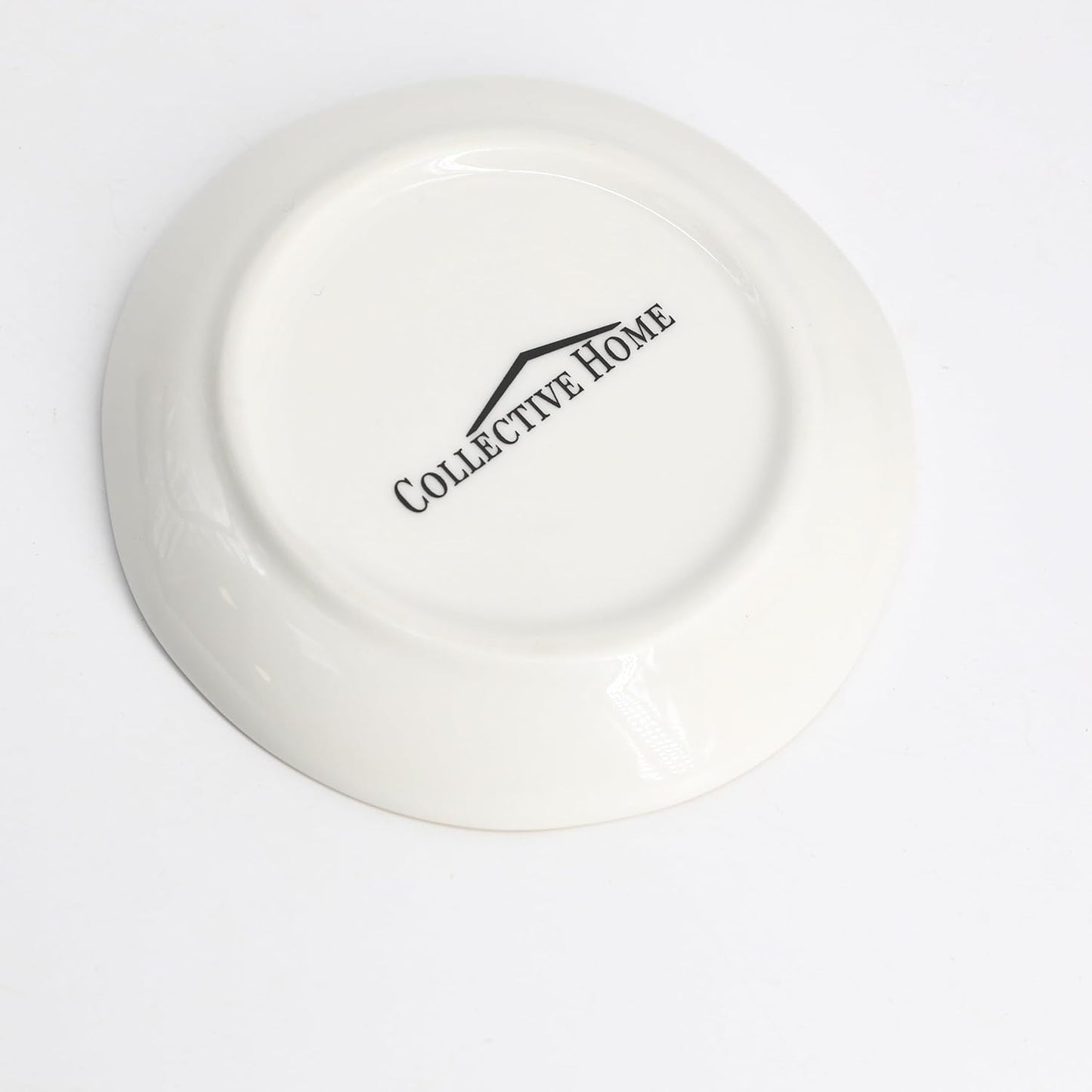 COLLECTIVE HOME - Ceramic Jewelry Tray, Decorative Trinket Dish for Rings Earrings Necklaces Bracelet Watch Keys, Birthday Mother's Day Christmas Gift for Women, 4.75", Glossy (e)