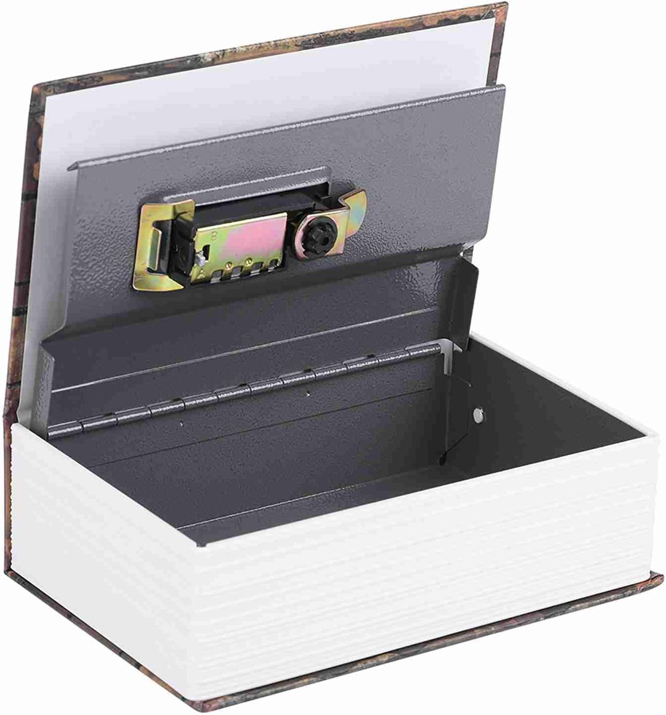 JTLB Deluxe Simulation Book Safe Box, Combination Lock, Sturdy Metal Construction with Secret Compartment for Hidden Storage, Money, Jewelry, and More (Love)