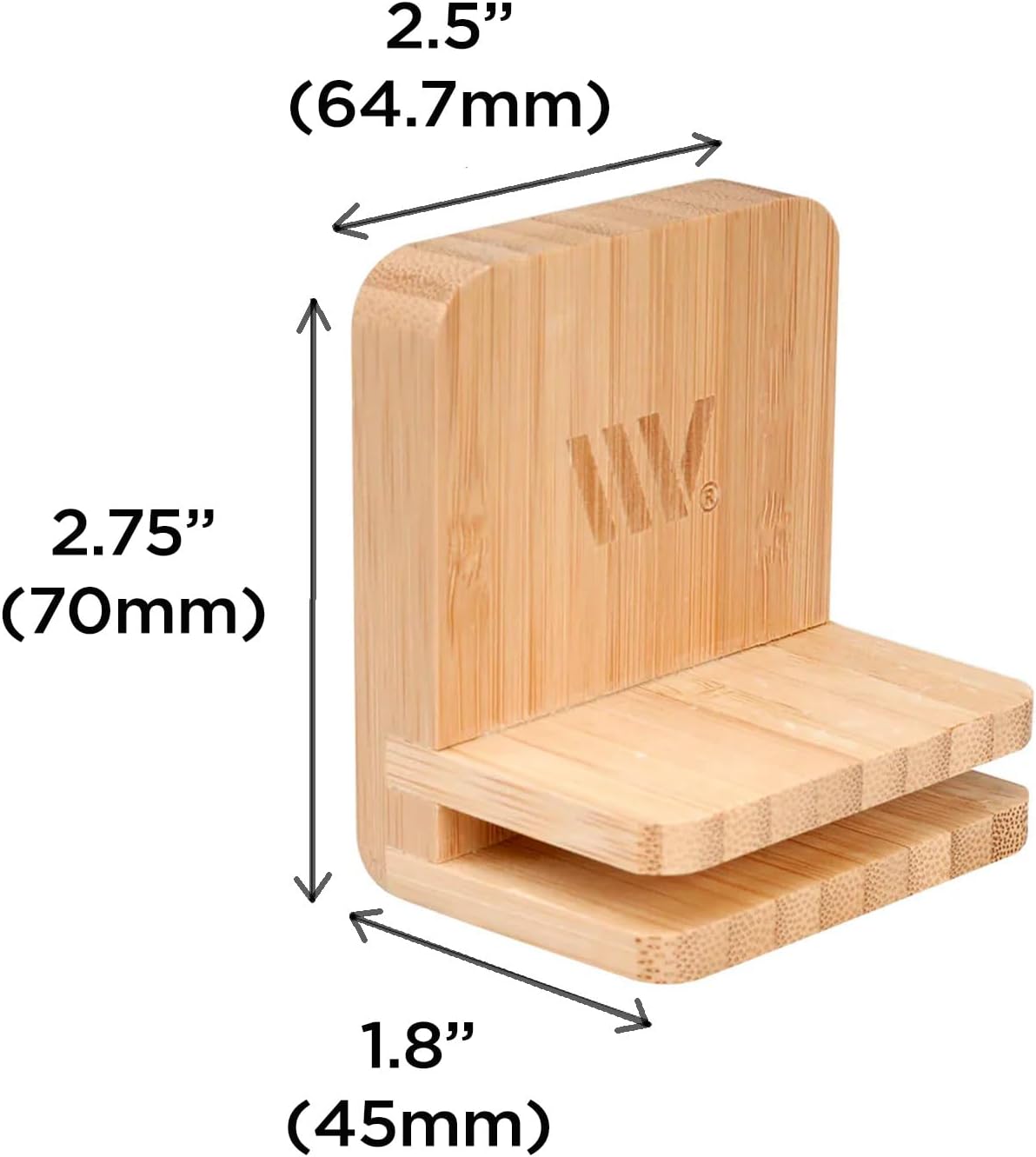 MobileVision Bamboo 12-Port Charging Station & Docking Organizer for Smartphones & Tablets, Family-Sized, for use in Corporate Offices & Classrooms (2 Bamboo Iwatch Adapter Stand add on Included)