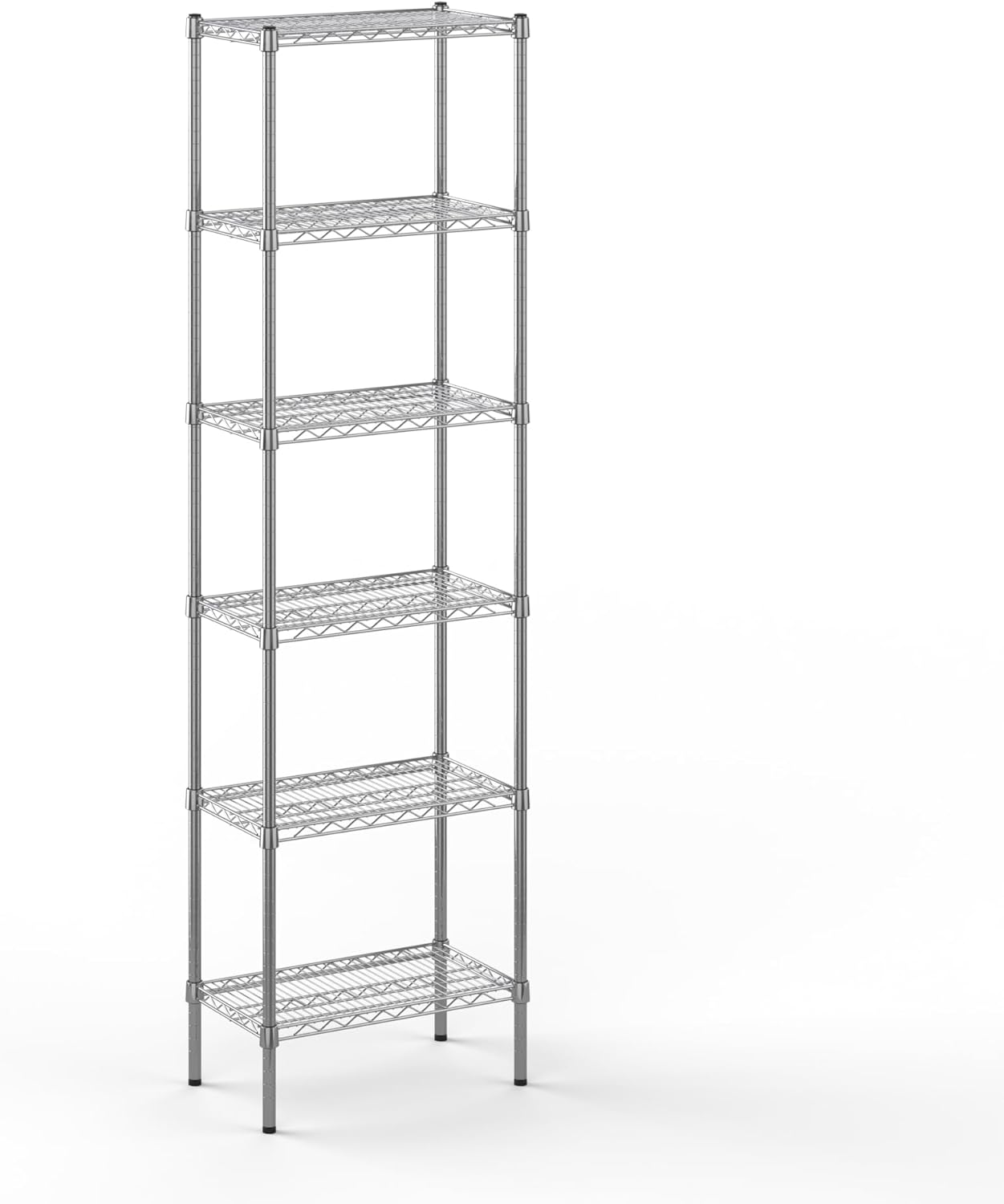 14" Deep x 24" Wide x 86" Height Wire Shelving Kit | 6-Tier | NSF Commercial Storage Rack Unit