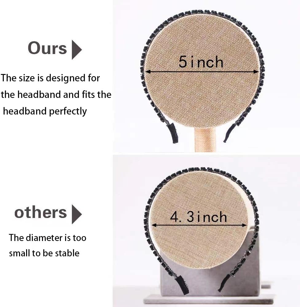 Coward T-Bar Beige Headband Holder Organizer,Hairband Display Stand,Hairband Storage Rack for Girls And Women (detachable yellow linen)