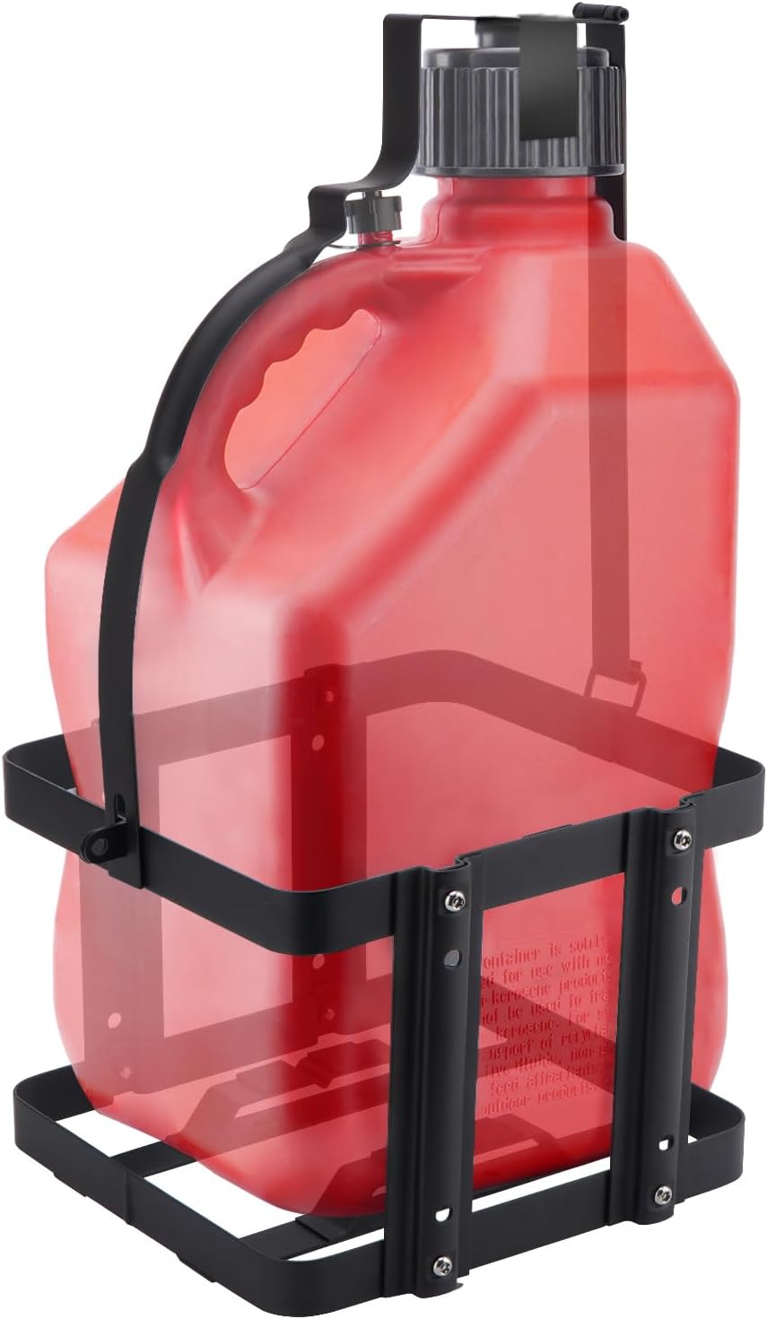 SPARKWHIZ Fuel Jug Container Holder Mount, Gas Can 5 Gallon Holder Rack, Mouting Bracket Compatible with VP Racing Can 5 Gallon (Holder only), 1 Pack
