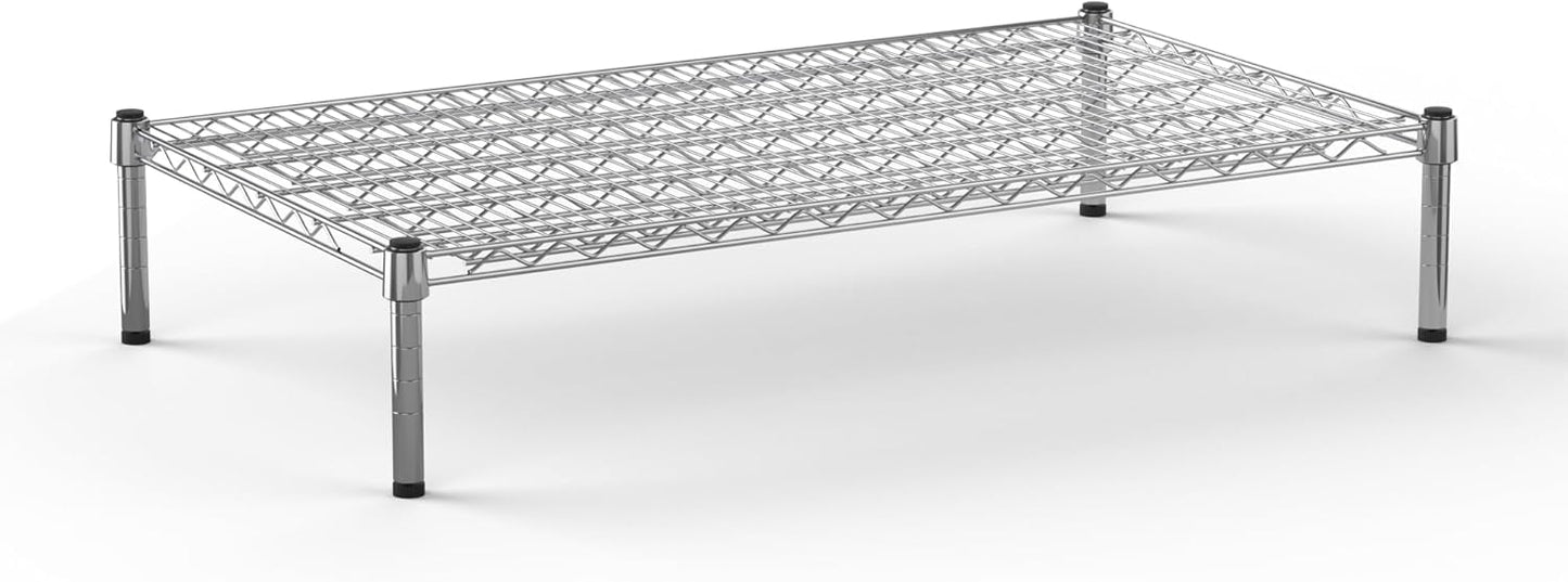 24" Deep x 42" Wide x 8" Height Wire Shelving Kit | 1-Tier | NSF Commercial Storage Rack Unit