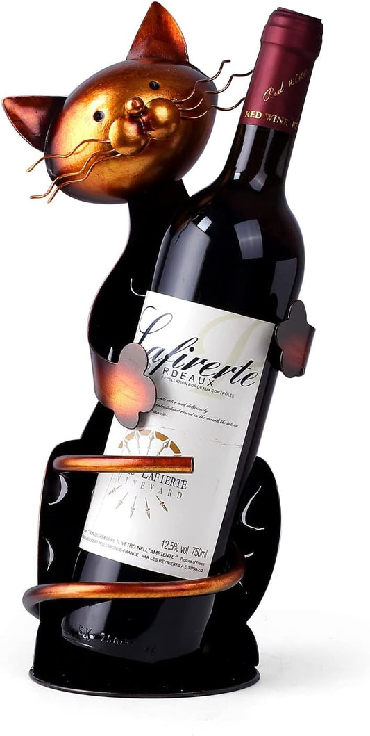 Cat Decor Wine Holder Wine Rack Wine Bottle Holder Wine Cat,Gift for Halloween and Christmas,Cat Gifts for Cat Lovers………