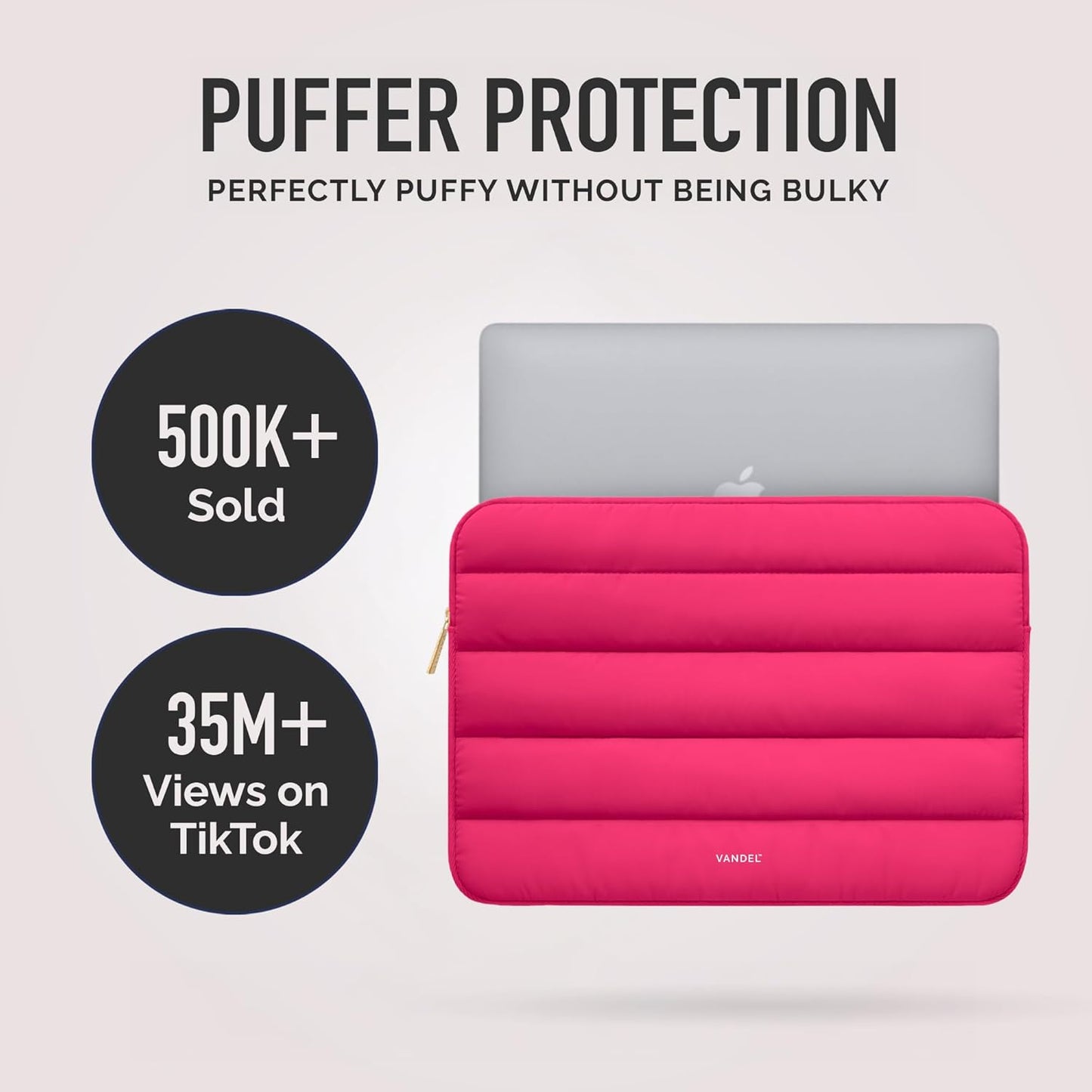 Vandel The Original Puffy Laptop Sleeve Case, 13-14 inch Laptop Sleeve Bag, Laptop Case 13.3 Inch, Compatible with MacBook Air 13/14, iPad 12.9, HP Dell ASUS, Computer Bag Cover
