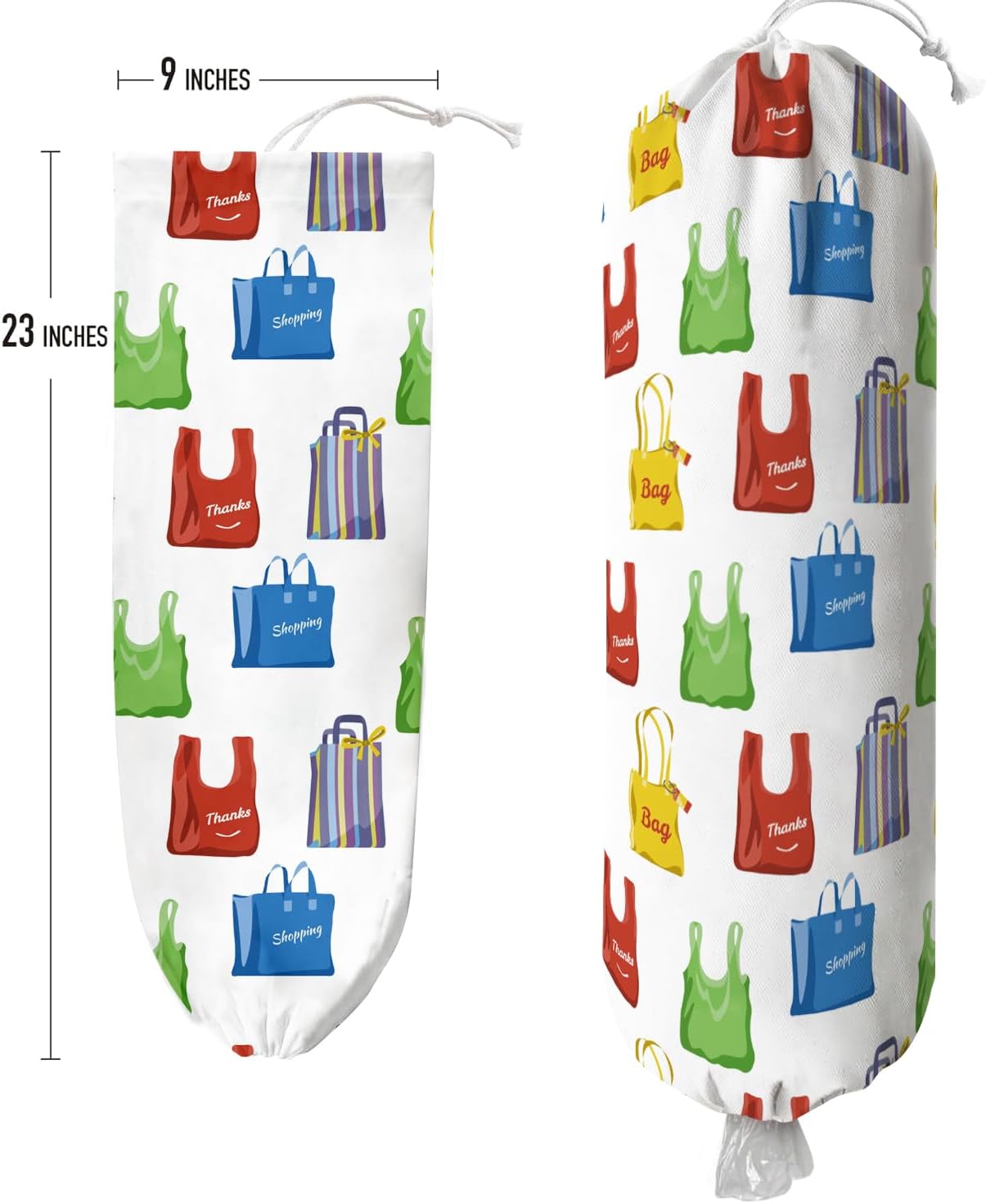 Plastic Bag Holder Wall Mount Grocery Bag Holder for Plastic Bags Organizer for Kitchen,Cute Cat Home Kitchen Decor Gifts for Women(Bag)