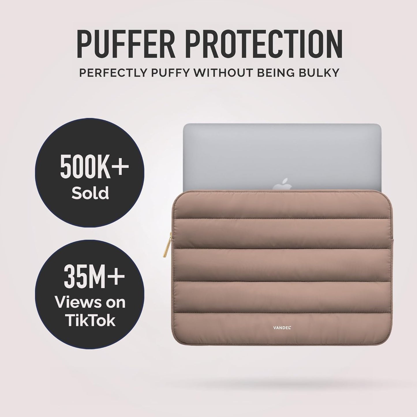Vandel The Original Puffy Laptop Sleeve Case, 13-14 inch Laptop Sleeve Bag, Laptop Case 13.3 Inch, Compatible with MacBook Air 13/14, iPad 12.9, HP Dell ASUS, Computer Bag Cover