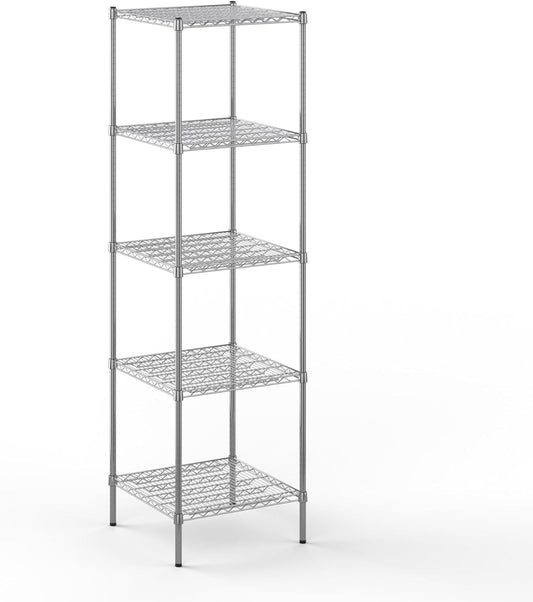 24" Deep x 24" Wide x 86" Height Wire Shelving Kit | 5-Tier | NSF Commercial Storage Rack Unit