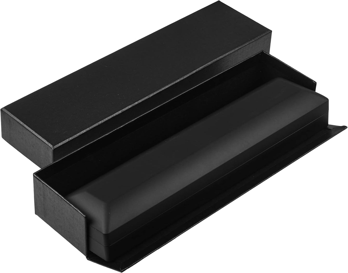 Allure - Luxury Bracelet Box With LED Light, Elegant Diamond Bracelet Case, For Unique Proposal, Engagement Or Wedding, Long Rectanglar Black Velvet Interior Jewelry Display Gift Box.