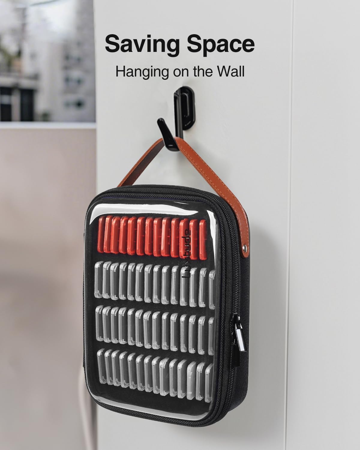 Luxtude SD Card Holder Case, Hard Memory Card Cases, 42 SD Holders, 14 TF Holders, 56 Slots