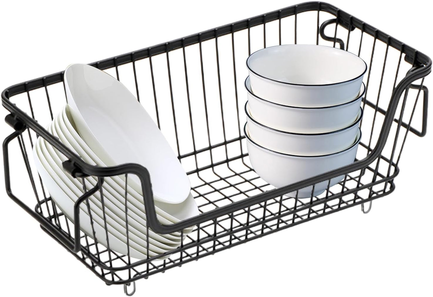 Stackable Storage Basket, Easy Application,32x16x14c, Deep Freezer Bins, Refrigerator Storage Bins, Versatile Organizer, For Chest Freezer Ice Cream Fruits Veggies