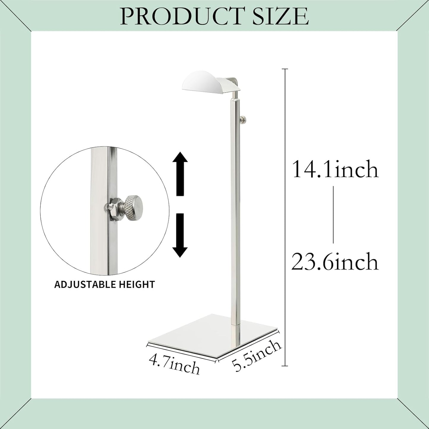 Purse Stands - 3PCS Stainless Steels Hangbag Holder Adjustable Height Purse Display for Retail Luxury Bag Organizer Home Store Boutique Retail Closet