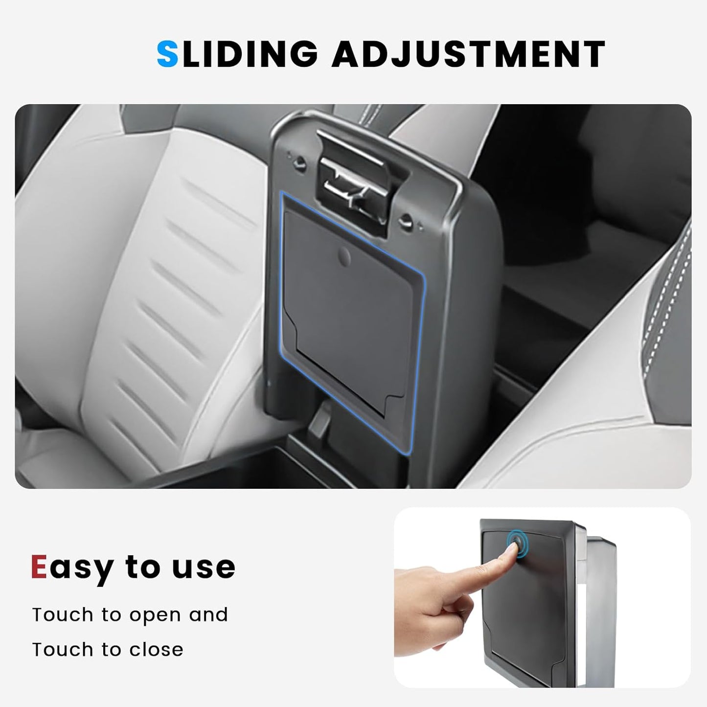 3PCS Center Console Organizer Compatible with 2024 2025 Toyota Tacoma Hidden Storage Tray Armrest Storage Tray Glove Box Compartment Insert Divider Interior Accessories