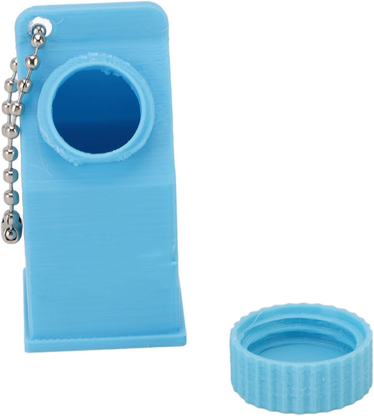TOPINCN Milk Carton Box Keychain,Tolerant Holder Milk Carton Keychain Holder Mini Lactose Intolerance Pills Case Keychain Container (Blue)