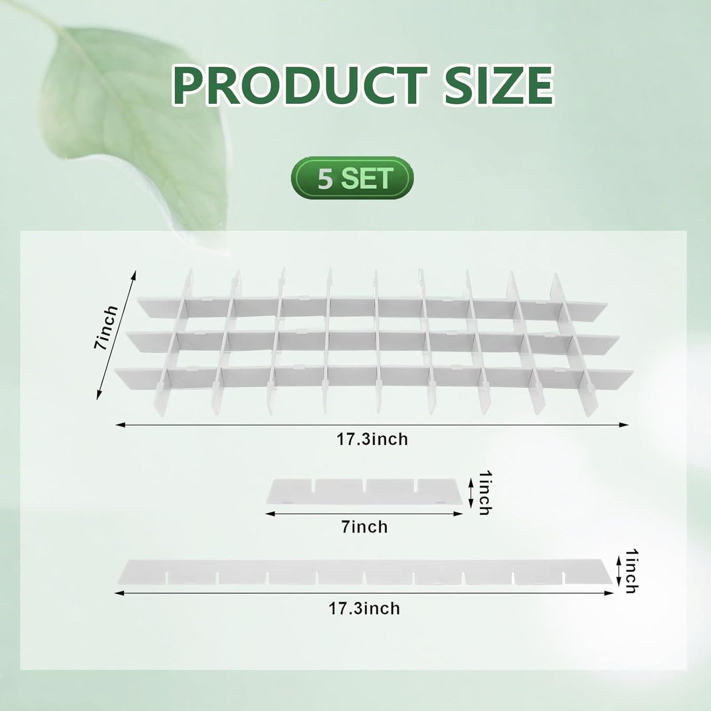 5 Sets Freeze Dryer Tray Dividers Medium, Freeze Dryer Accessories for Harvest Right, Non-Stick Dividers for Fruits, Vegetables, Meals(White)
