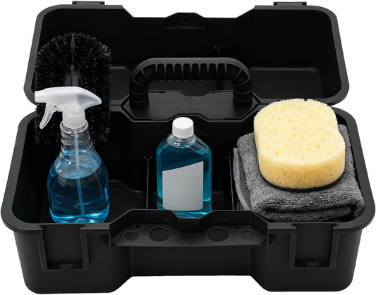 Cleaning Basket With Handle | Portable Multi-Purpose Caddy Lightweight Sturdy For Easy Transport | Ideal Supplies, Bathroom, Dorm, Garden, Car & Laundry