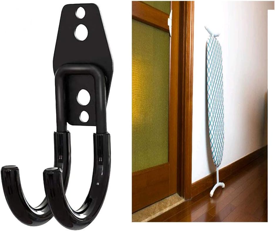 Ironing Board Hanger Wall Mount, Wall Mount Ironing Board Holder, Ironing Board Wall Holder Wall Hanger Wall Mount Wall Rack, for Laundry Rooms, Utility Rooms, Closetssaving, No Ironing Board, 2-Pcs