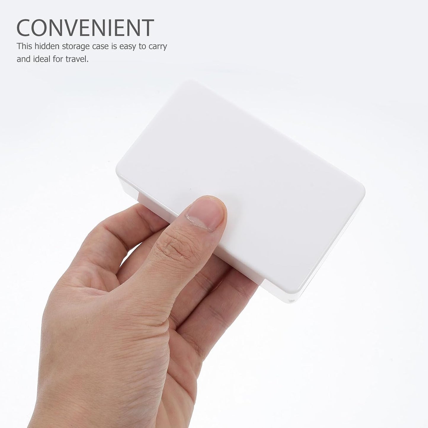 4pcs Plastic Junction Box Hidden Safe Container Portable Secret Storage Box for Money Jewelry Concealment White Camouflaged Outlet Safe Can