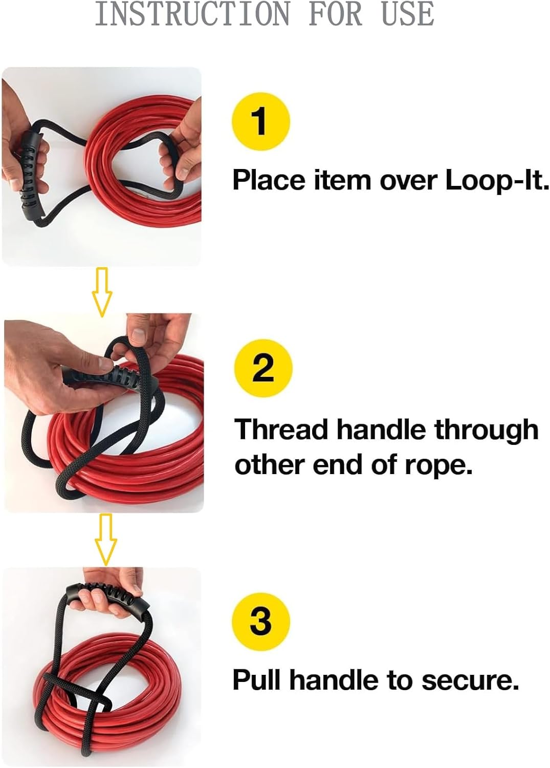 Extension Cord Storage Straps,2 Pack 20 inch Portable with Carrying Handle fit Vacuum Hose Holder, Shop Storage,Water Hose Organizer for your Home, Garage