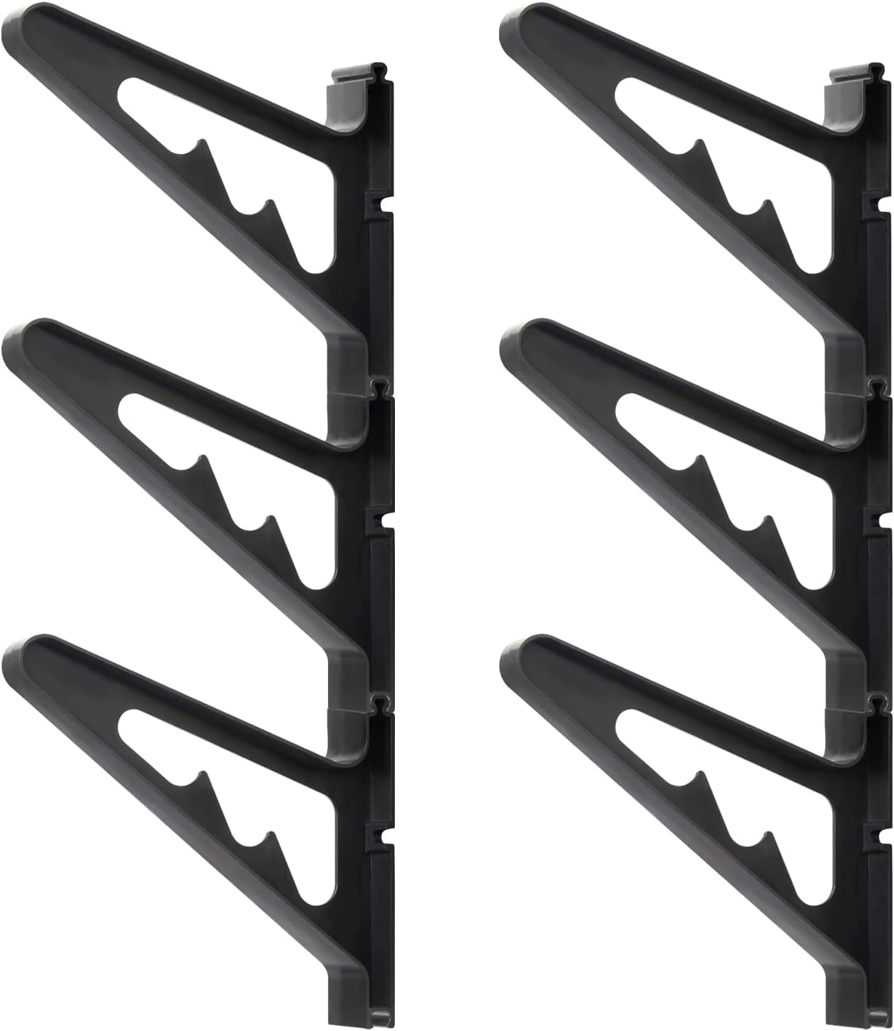Poskad Snowboard Wall Mount Rack,Adjustable Storage Layers Space Saving Design,Home and Garage SKi Board Storage. (3 Set)