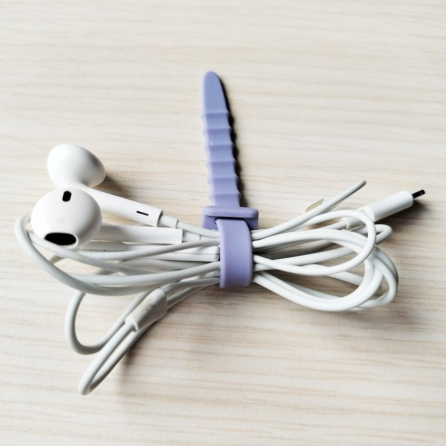 Silicone Zip Ties, Reusable Zip Ties, Rubber Cable Ties Straps for Wire Management, Elastic Silicone Ties Cable Organizer for Home Office, Multicolor Cord Ties in Two Sizes 4.5" and 7.1" (5+5 Pcs)
