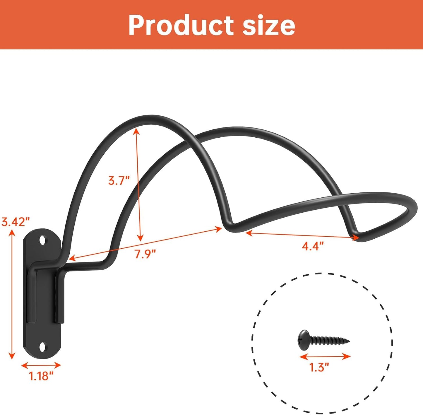 4 PCS Wall Mounted Helmet Rack Roma Helmet Holder Hook Multifunctionnal Metal Rack for Hats Mask Wall Mount Bracket Storage Display Rack with Screws for Equestrian Motorcycle Baseball Rugby Helmetet