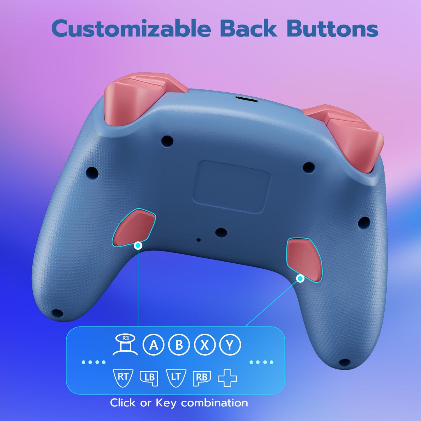 ISHAKO PC Gaming Controller for Windows/Switch/Switch2, Stem, Luna, MacBook