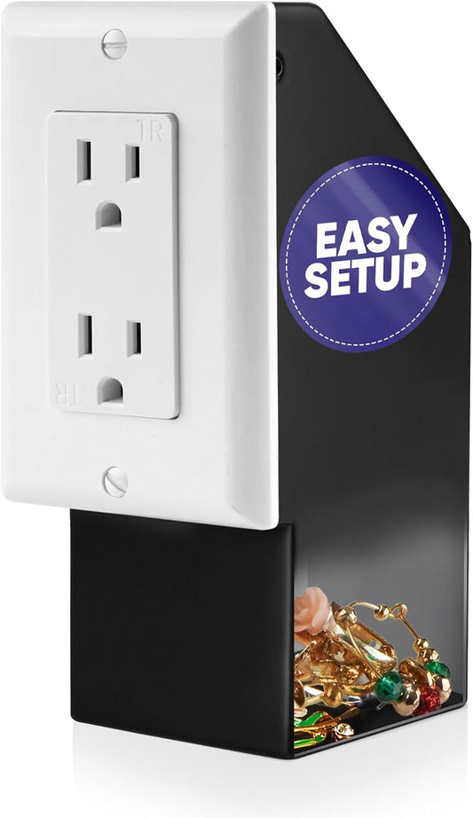 Elder Welder® Electrical Outlet Hidden Wall Safe | 100% Real Wall Plate Included | Easy to Install | Hidden Safe for Money | Wall Safes Between Studs | Secret Storage | Invisible Safe
