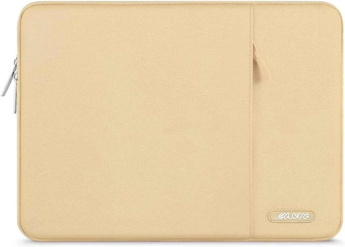 MOSISO Laptop Case 15 inch, 15 inch Laptop Sleeve Compatible with MacBook Air 15 M4 A3241 M3 A3114 M2 A2941 2025 2024 2023,Dell XPS 15,Polyester Vertical Computer Sleeve Bag with Pocket, Camel