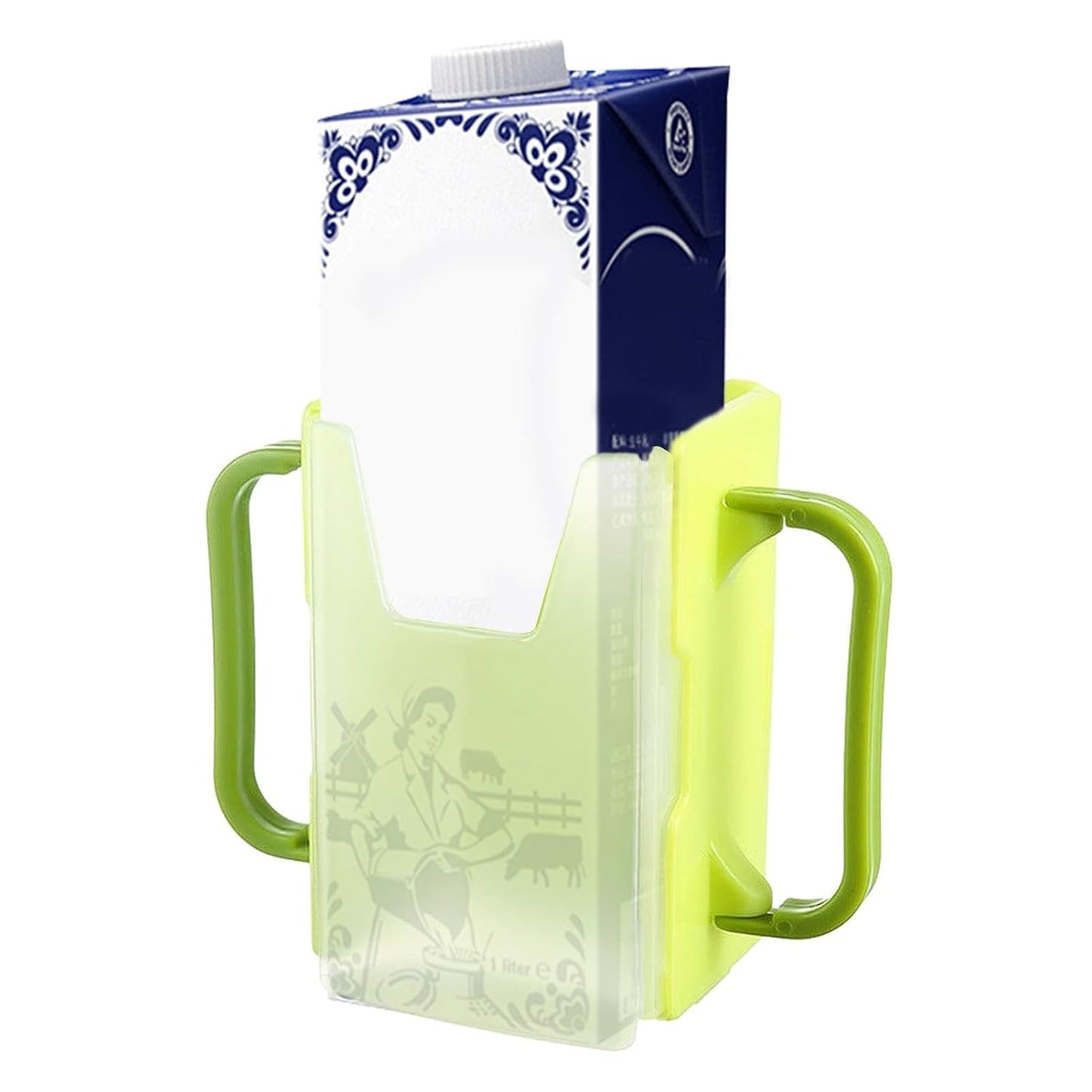 Children's Milk Box Holder - Milk Box Holder, Juice Box Holder, No Squeeze Cup Holder for Milk Box | Portable Juice Bag Length Adjustable, Spill Proof Milk Carton Holder for Home, Car, Traveling