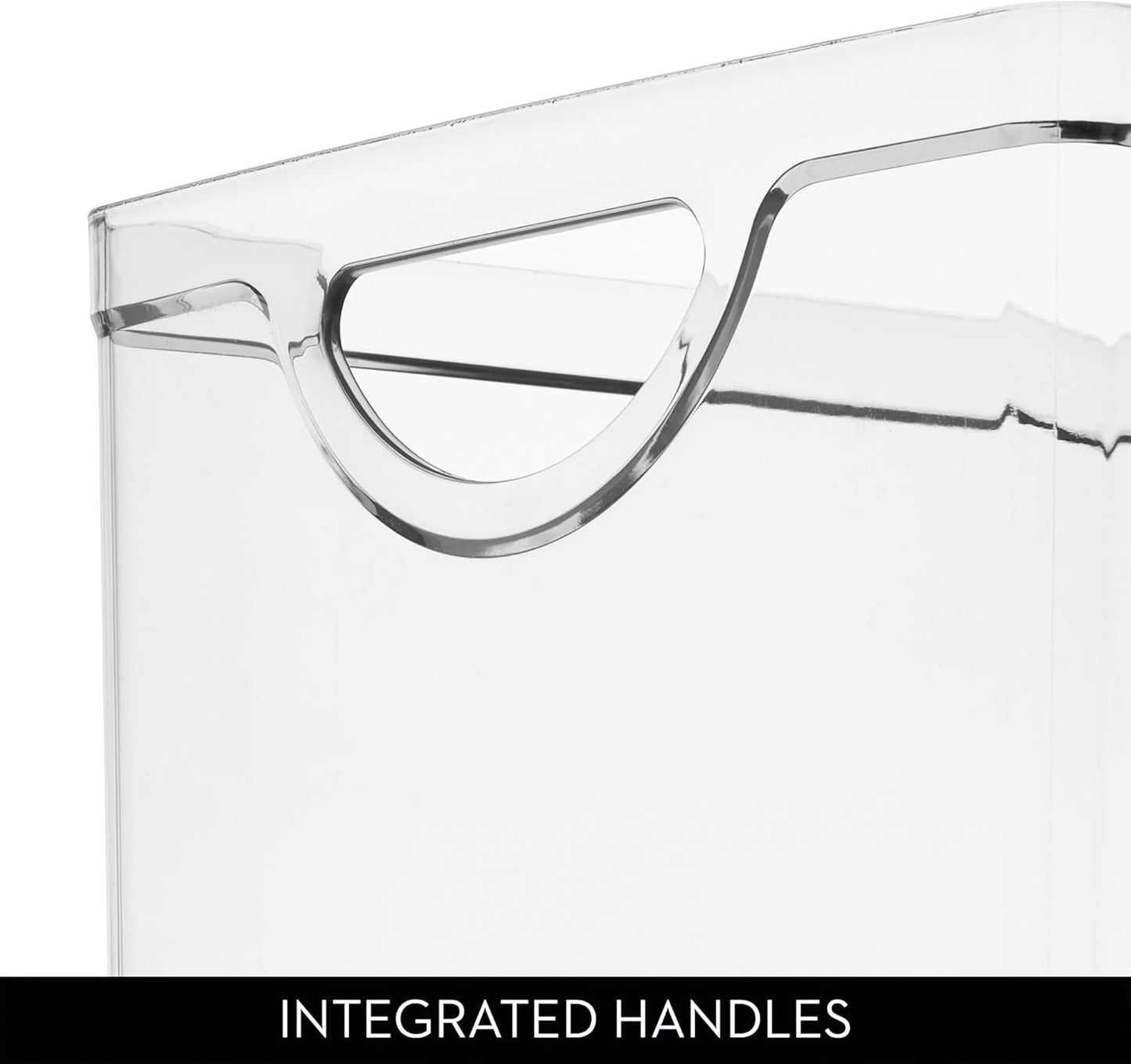 iDesign Stackable Clear Plastic Extra Long Storage Bin, Organizer for Kitchen Cabinet or Pantry