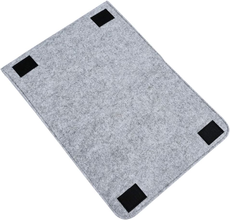 Bedside Caddy, 6 Pockets Large Size Bedside Storage Organizer Bedside Organizer Caddy for Magazine Remotes Phone (13.4'' x 18.1'', Light Grey)