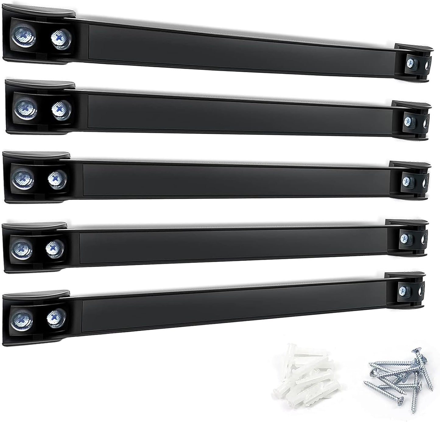 DGSL Magnetic Tool Holder Strip 5 Pack, 16 In Heavy Duty Tool Organizer Magnetic Strip, Tool Magnet Bar For Garage Tool Organization