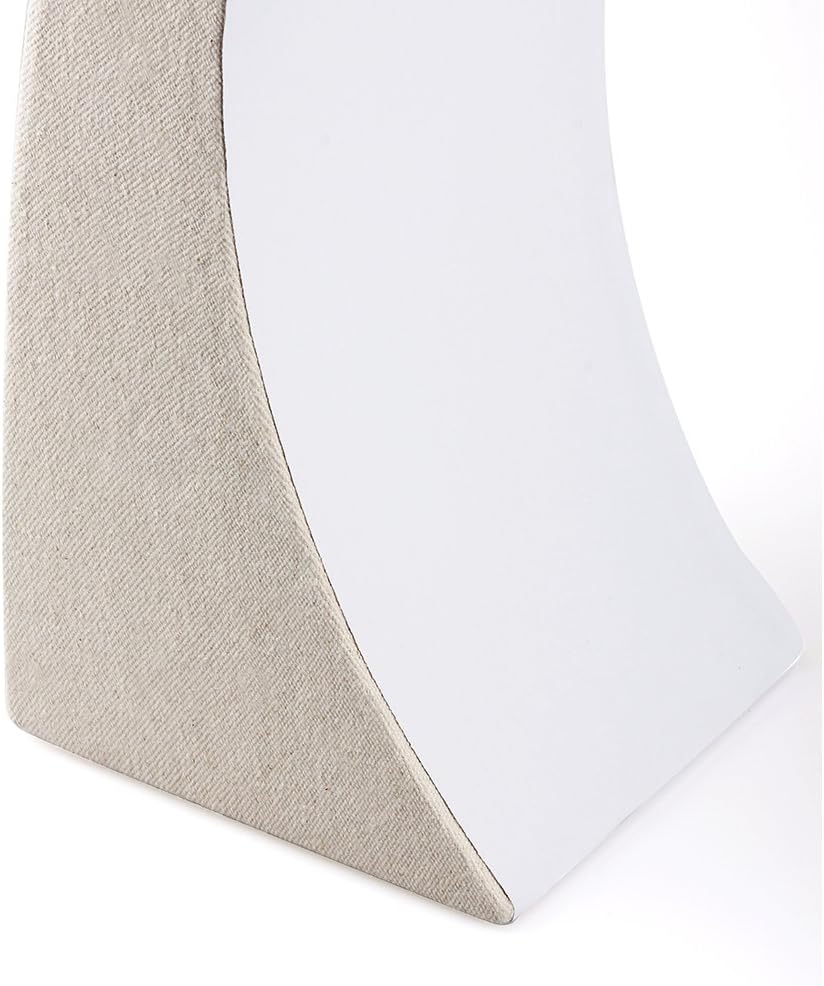 Oirlv Linen Necklace Display Bust 3D Necklace Organizer Jewelry Display Holder (H-15.28inches)