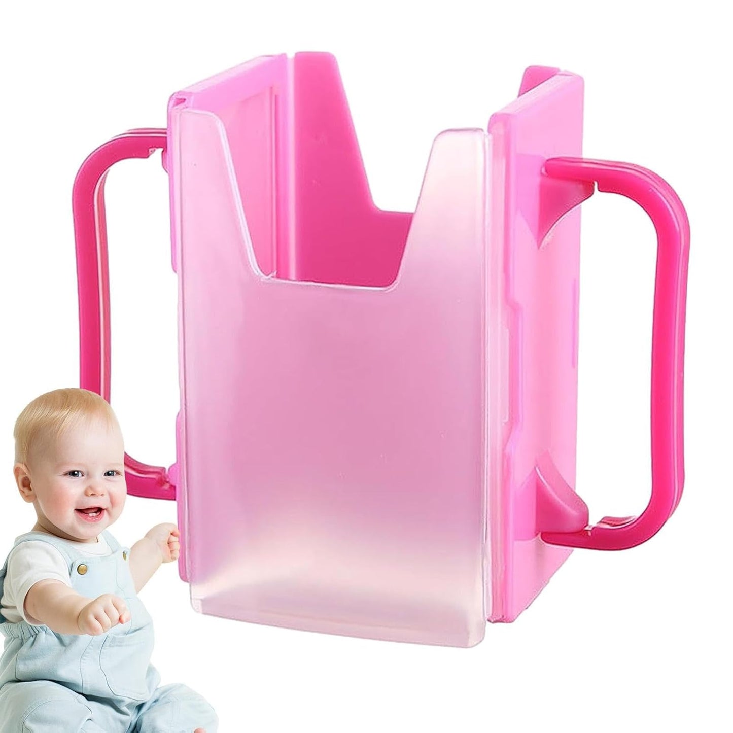 Generic Children's Milk Box Holder - No Spill, Extendable, Portable Juice Box Holder for Home, Car, Traveling