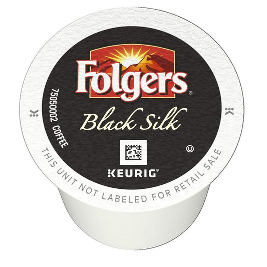 Folgers Black Silk Dark Roast Coffee, 144 K Cups for Keurig Makers